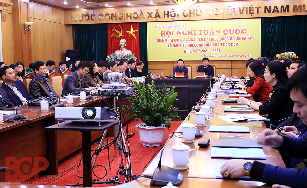 Hội đồng bầu cử Quốc gia tổ chức hội nghị trực tuyến toàn quốc